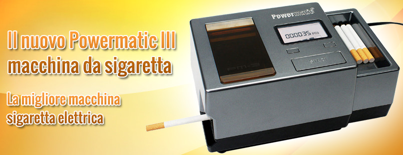 Powermatic 3 macchina di sigaretta comprare / ordinare online presso il negozio online di tabacco da Tabac-Trends.ch 